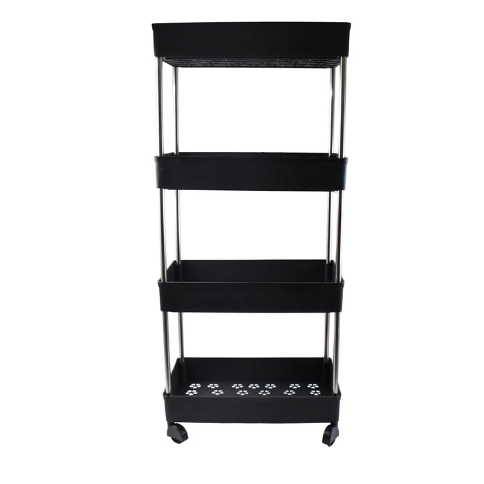 Room roll movable storage rack trolley with multi-use application