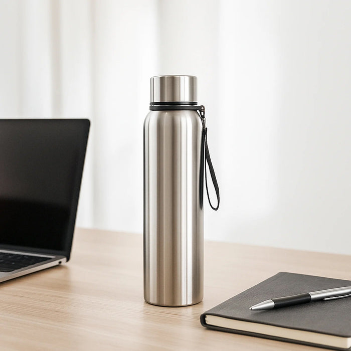 Mini air cooler and stainless steel water bottles combo for office desk