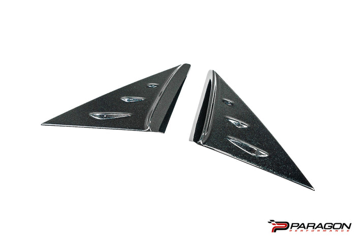 Paragon C8 Corvette Carbon Flash Anti-Buffeting A Pillar Trim Overlay