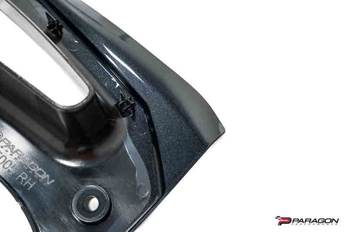 Paragon C8 Corvette Z06 & E-Ray Extended Rear Splash Guards - Carbon Flash