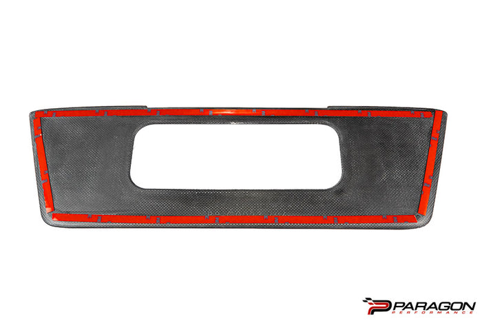Paragon Performance C8 Corvette Z06 License Plate Insert - Carbon Fiber
