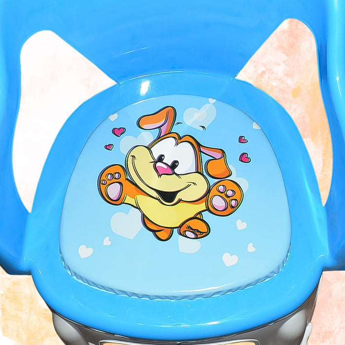 Compact plastic baby chair perfect for small rooms