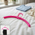 Plastic wardrobe clothes hanger rack for closet organization