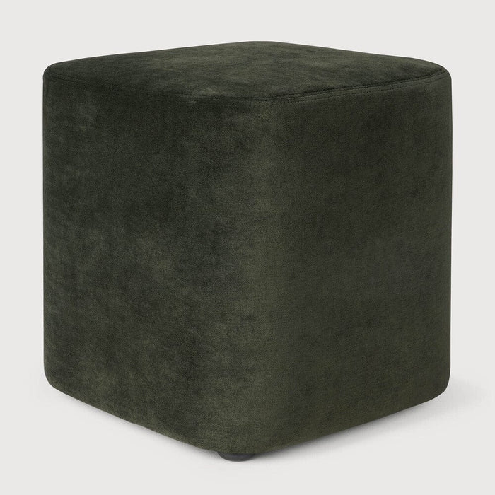 Pouf Cube Ethnicraft en Velours Italien