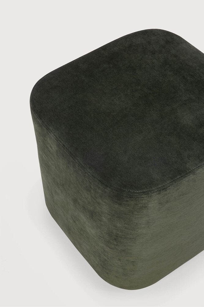 Pouf Cube Ethnicraft en Velours Italien