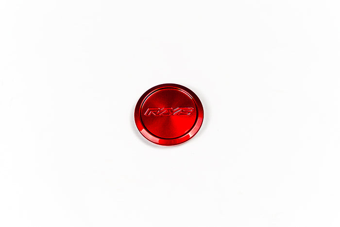 Rays Center Caps - Hyper Red - SOLD AS SINGLES