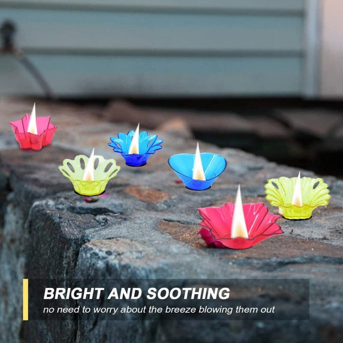 The complete 12 Pcs Reflection Diya Set packaged, ideal for gifting during festivals like Diwali.