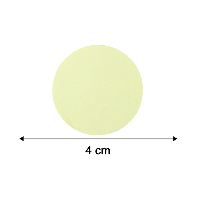 Floor protection felt pads with size guide