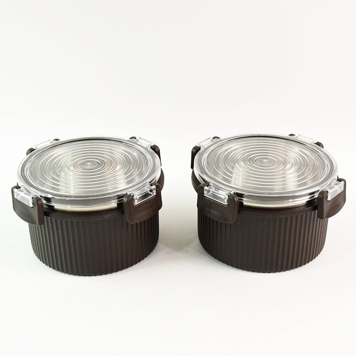 Rustic kitchen storage jars with secure clip-lock airtight lids and modern design