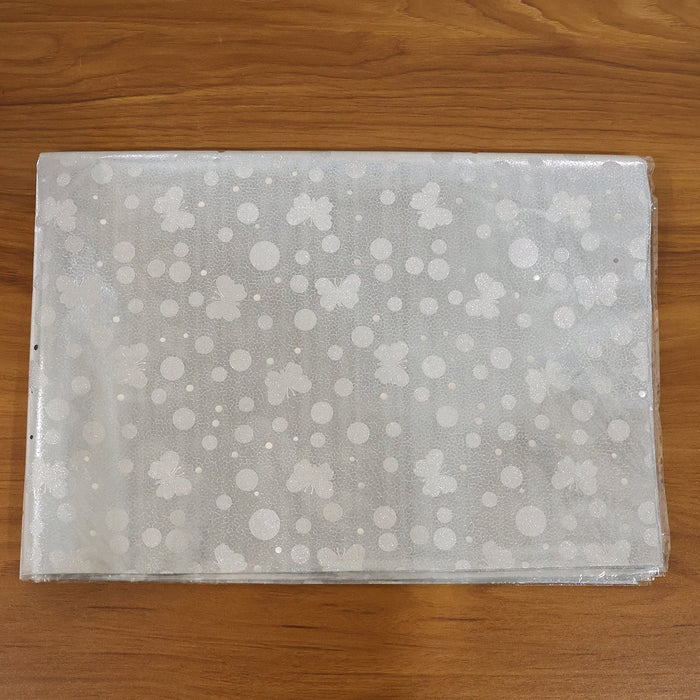 Decorative silver gift wrapping sheets for festive and special occasion gifts