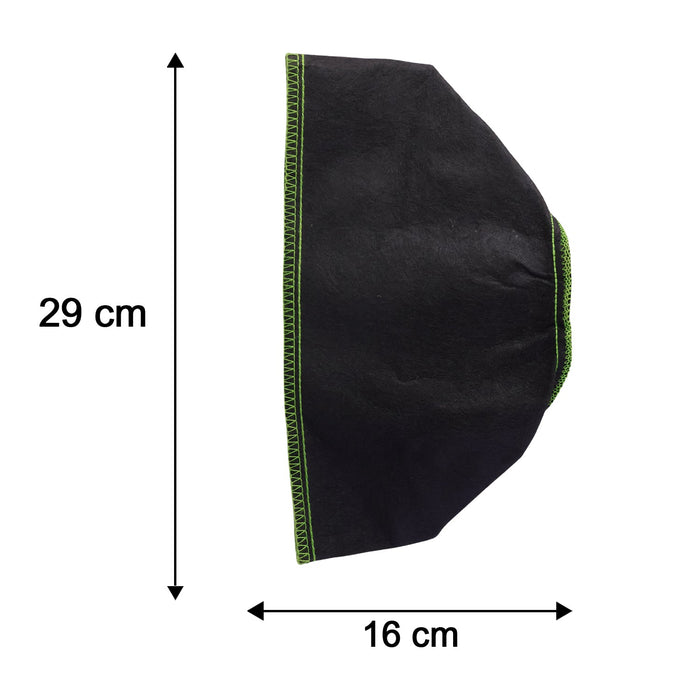 Front view of compact foldable fabric storage box