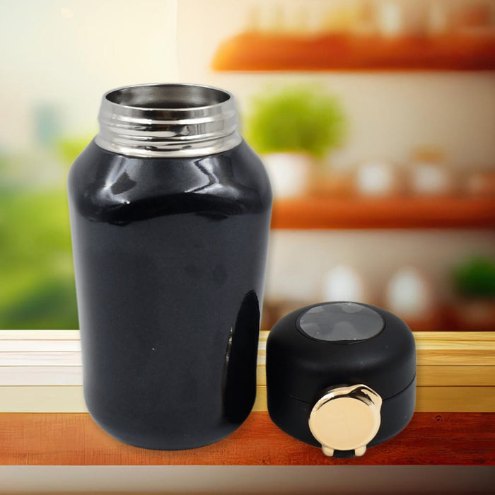 Tumblo Smart Thermos Bottle with an adjustable carry strap for portability.
