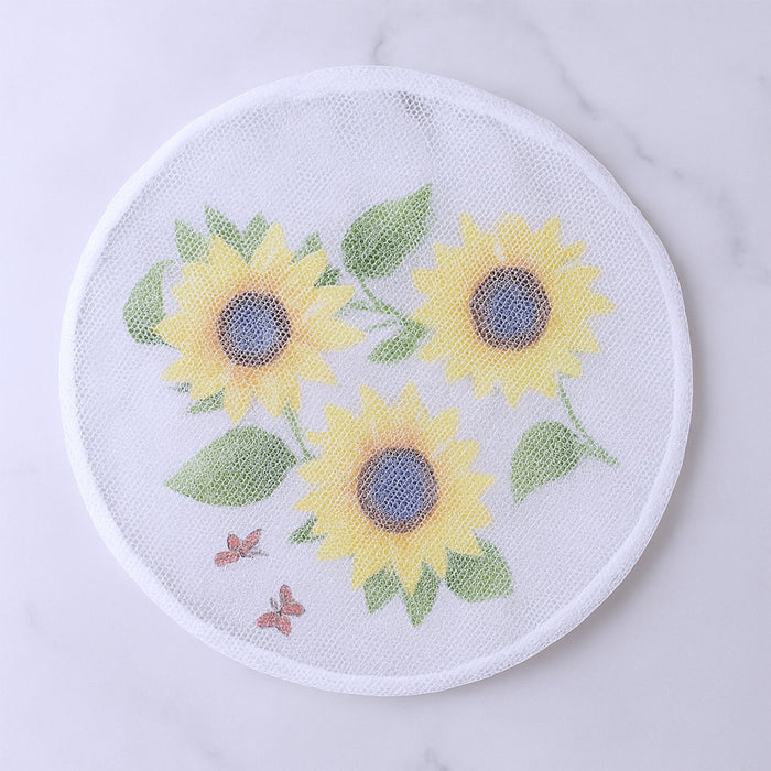 Packaging box of the sunflower mesh fan cover product