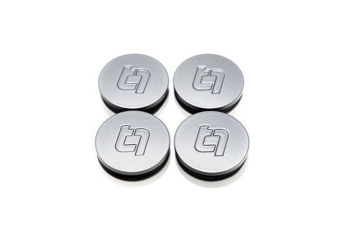 Titan 7 Satin Titanium Center Caps - C8 Corvette