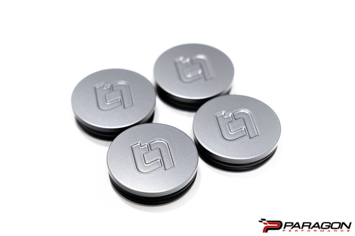Titan 7 Satin Titanium Center Caps - C8 Corvette