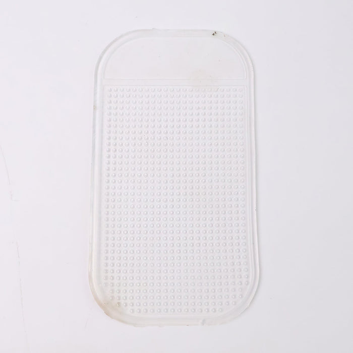 Clear anti-slip dashboard mat blending with vehicle interior