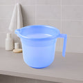 Unbreakable plastic bath mug 1000ML with ergonomic handle and pour spout