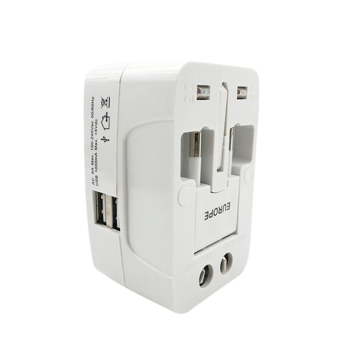Back view of the Universal Travel Adapter with universal socket.