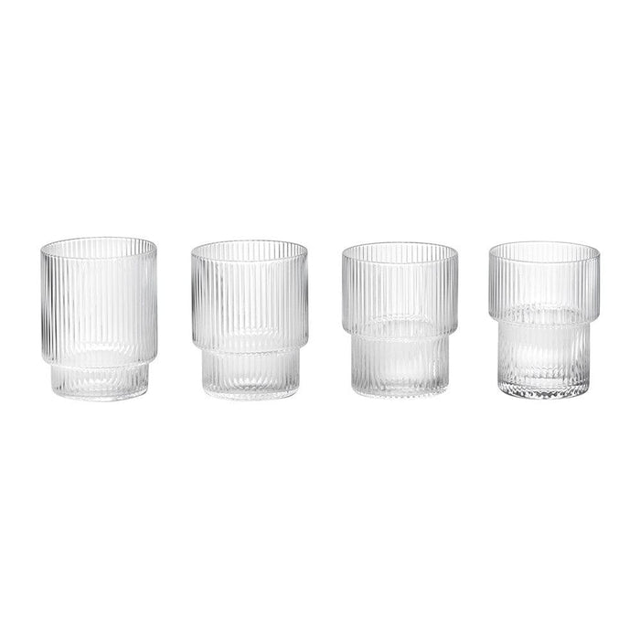 Verres Ferm Living - Ripple (set of 4)