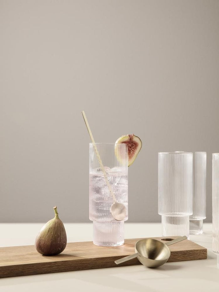 Verres Long Drink Ferm Living - Ripple (set of 4)