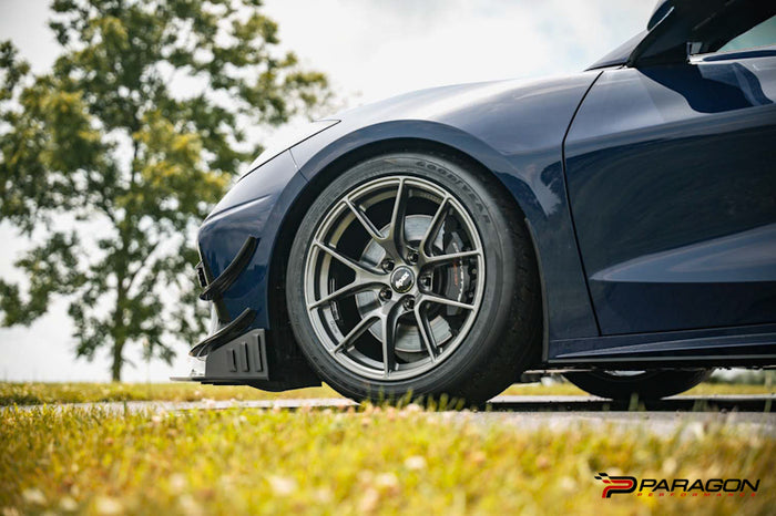 Verus Engineering Front Splitter Endplates, WF Spec - Corvette Stingray C8