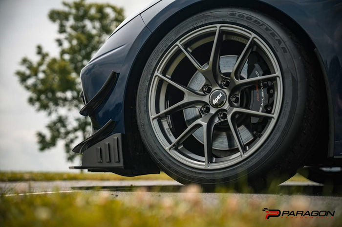 Verus Engineering Front Splitter Endplates, WF Spec - Corvette Stingray C8