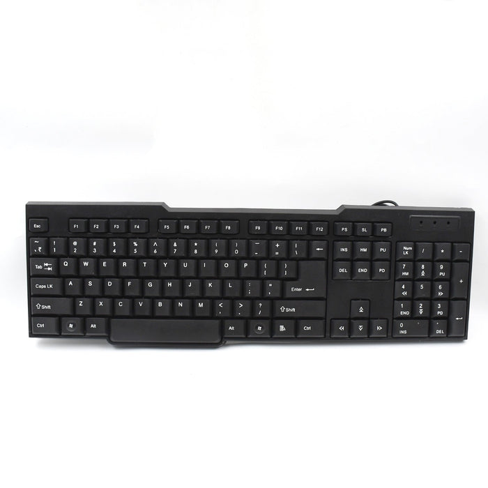 Standard 104-key layout of the plug-and-play computer keyboard.