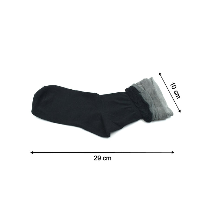 Close-up of skin-friendly ankle socks with cushioned support.