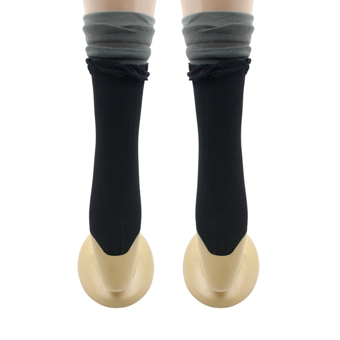 High-quality thickened ankle socks providing warmth and comfort.